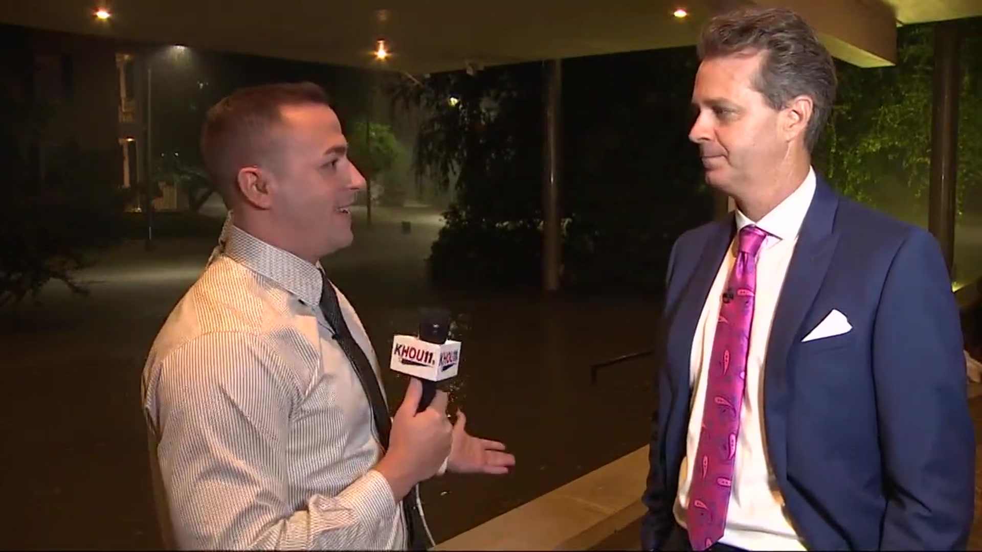 Meteorologists Blake Mathews and David Paul discuss Houston flooding