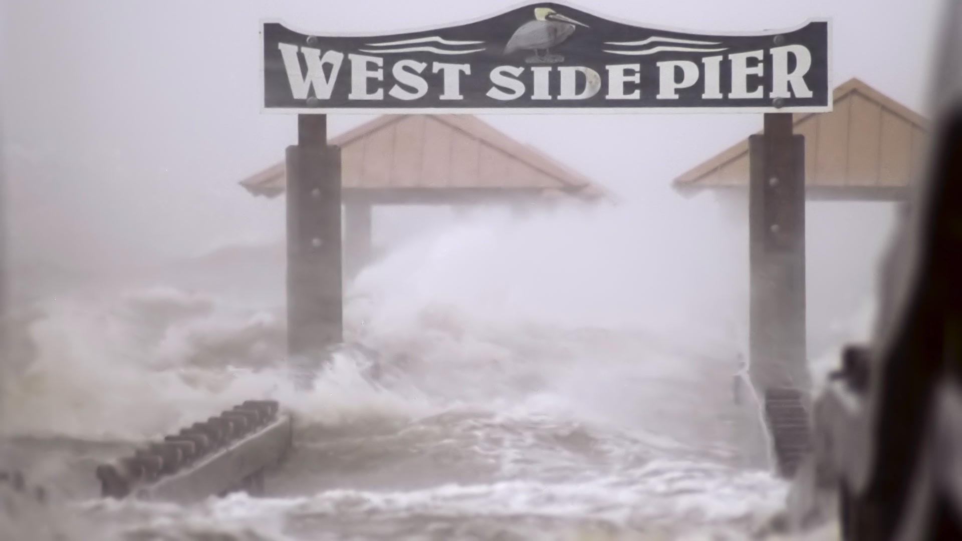 Storms on 35 - Storm surge, waves, overtake pier, Hurricane Gustav. uper 35mm film to 4K video. Cinematographer: Martin Lisius. Need more? Give us a shout!